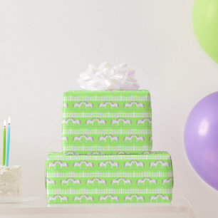 Beautiful White Wedding Horses Patterned Wrapping Paper
