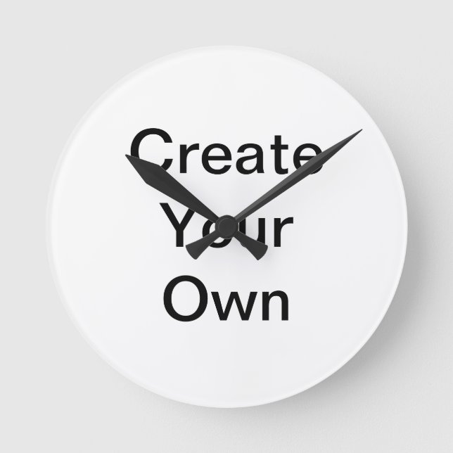 Beautiful White Your Image Here Wall Clock (Front)