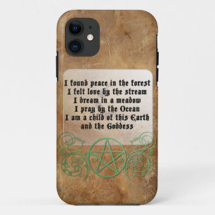 Beautiful Wiccan Poem iPhone 11 Case