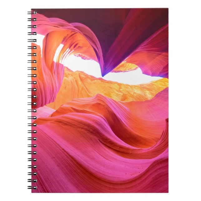 Beautiful wide angle view of amazing sandstone for notebook (Front)