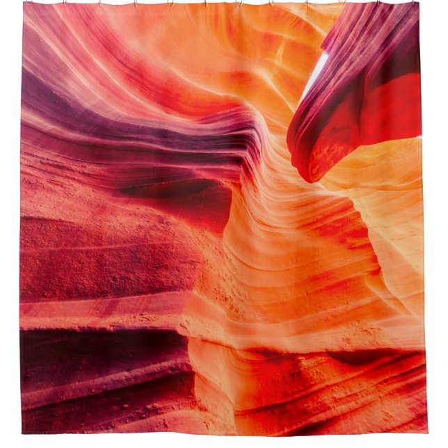 Beautiful wide angle view of amazing sandstone for shower curtain (Front)