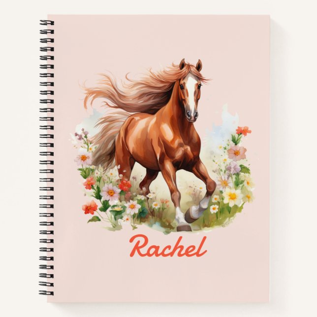 Beautiful Wild Horses Notebook (Front)
