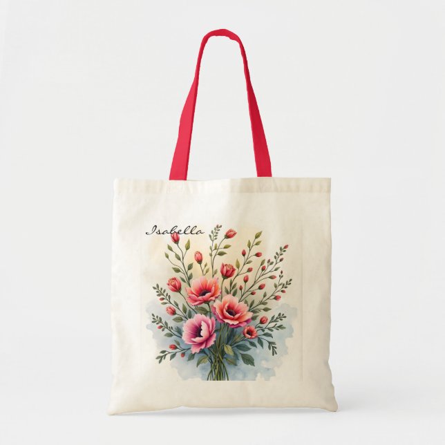 Beautiful Wildflowers Popular Luxury Collection Tote Bag (Front)