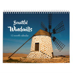 Beautiful Windmills 2025 Calendar