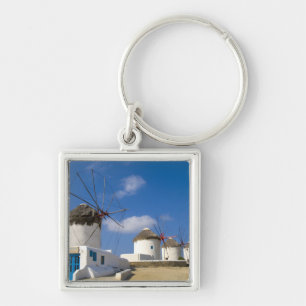 Beautiful windmills on the island of Mykonos, Key Ring