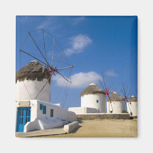 Beautiful windmills on the island of Mykonos, Magnet (Front)
