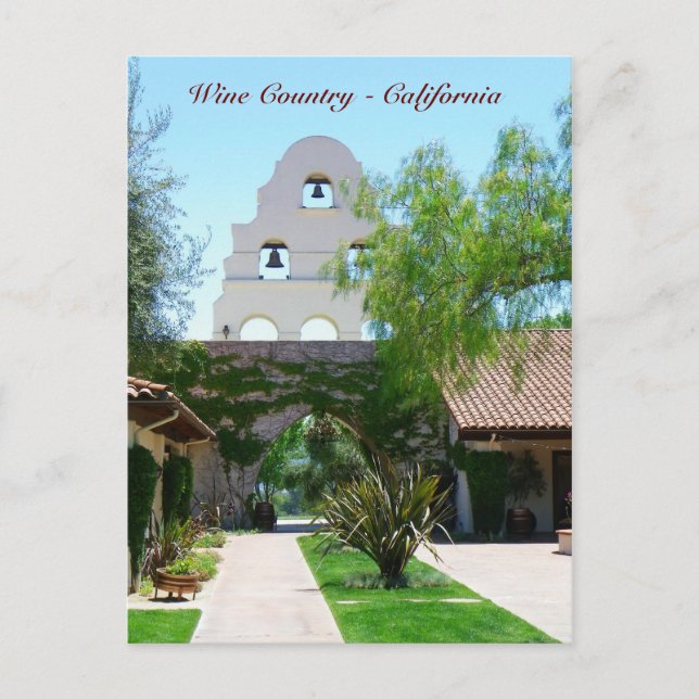 Beautiful Wine Country/California Postcard! Postcard (Front)