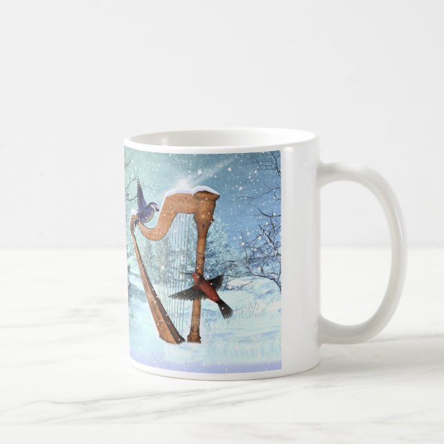Beautiful winter harp mug (Right)