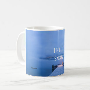 Beautiful Winter Lake with quote Coffee Mug