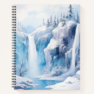 Beautiful winter landscape Spiral Notebook