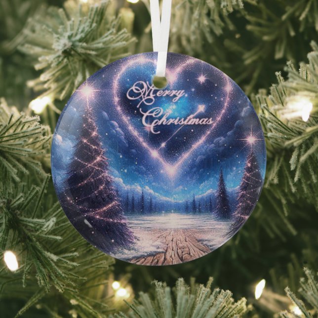 Beautiful Winter Merry Christmas Ornament (Insitu)