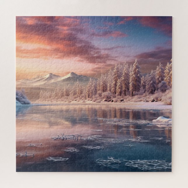 beautiful winter nature jigsaw puzzle (Horizontal)