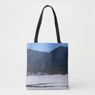 Beautiful wintry day.. tote bag