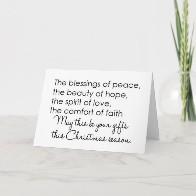 BEAUTIFUL WISHES FOR FAMILY AND FRIENDS CARD (Front)