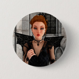 Beautiful Witch 6 Cm Round Badge