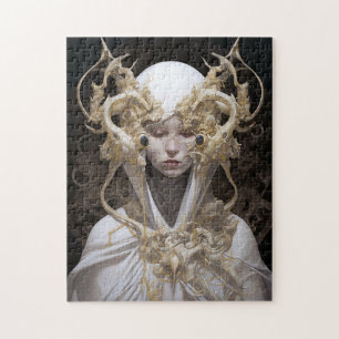 Beautiful Witch Demon Queen Fantasy Art Jigsaw Puzzle