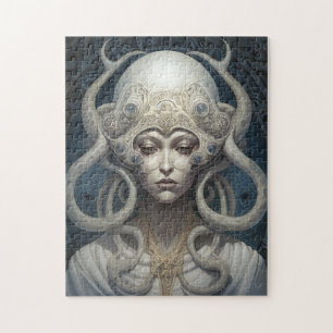 Beautiful Witch Demon Queen Fantasy Art Jigsaw Puzzle