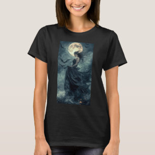 Beautiful Witch Gothic Fantasy Vampire Moonlight 1 T-Shirt