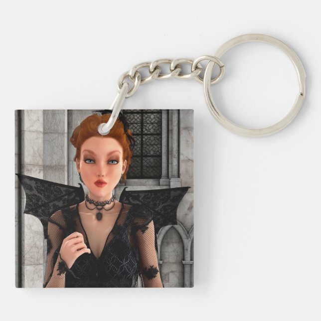Beautiful Witch Key Ring (Back)