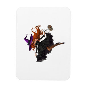 Beautiful witch magnet Halloween