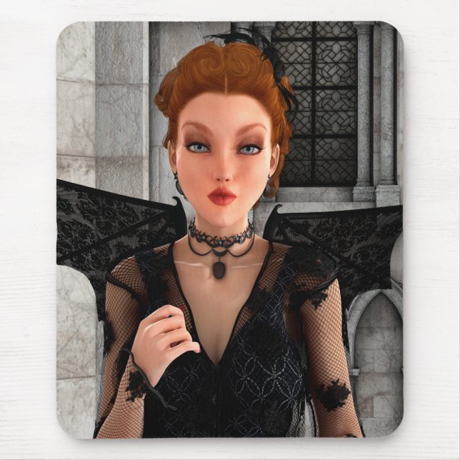Beautiful Witch Mouse Pad (Front)