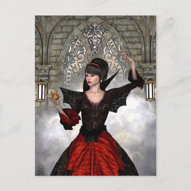 Beautiful Witch Postcard (Front)