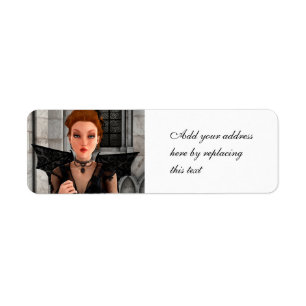 Beautiful Witch Return Address Label