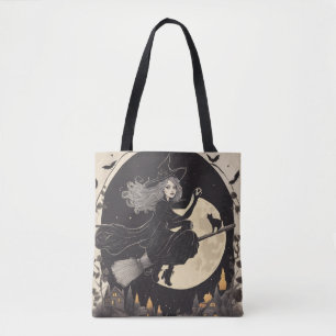 Beautiful witch tote bag