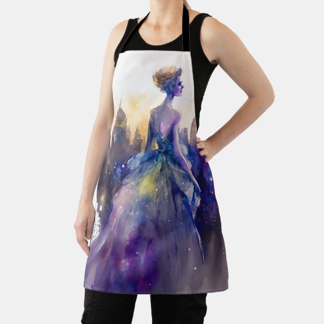 Beautiful Woman | Abstract Fairytale City Princess Apron (Insitu)