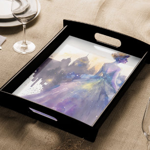 Beautiful Woman   Abstract Fairytale City Princess Tissue Paper