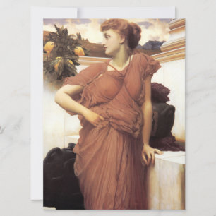 Beautiful Woman by a Fountain (Frederic Leighton) Card