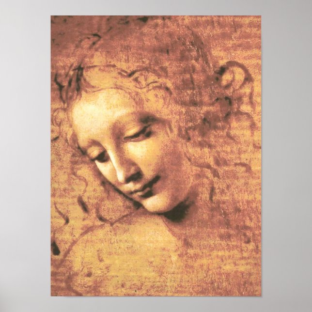 Beautiful Woman by Leonardo da Vinci Poster (Front)