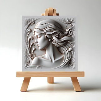 Beautiful Woman Ceramic Tile