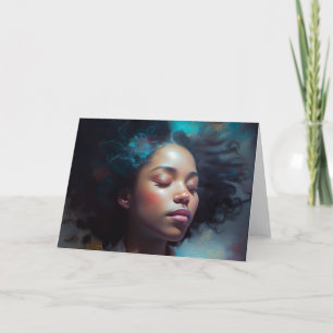 Beautiful Woman Dreams All Occasions Greeting Card