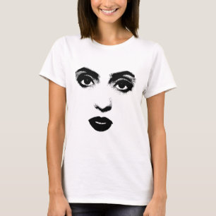Beautiful Woman Eyes Lips Makeup face Original Art T-Shirt