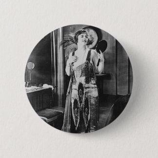 Beautiful Woman Flapper Dress 1920s 6 Cm Round Badge