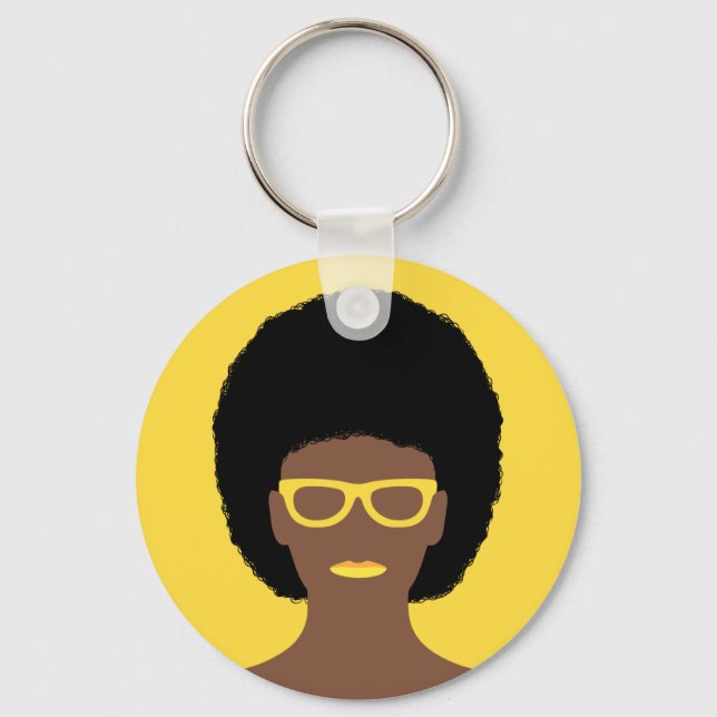 Beautiful Woman Key Ring (Front)