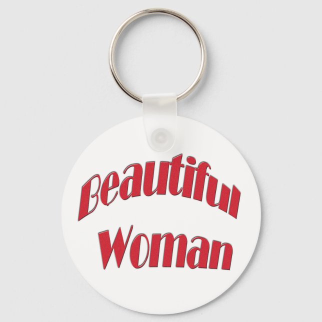 Beautiful Woman Key Ring (Front)