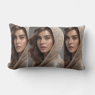 Beautiful Woman Pillow Created by AI