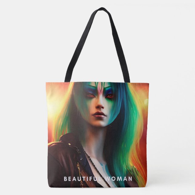 Beautiful woman Tote Bag (Front)