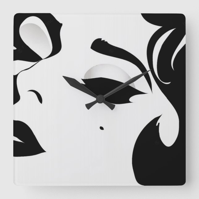 Beautiful Woman Wall Clock (Front)