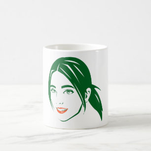 beautiful woman's face Coffee Mug