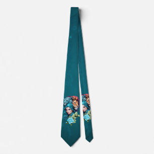 Beautiful woman's head with expressive eyes tie