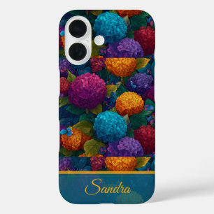 Beautiful Women Gift Hydrangeas Flower Name iPhone 16 Case