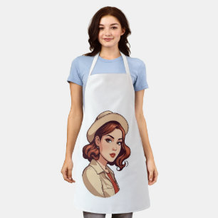 Beautiful Women With Cap Apron