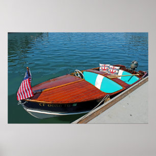 Beautiful Wooden Boat Poster! Poster