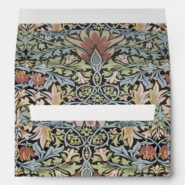 Beautiful work of William Morris,Art Nouveau,Beaut Envelope (Back (Bottom))