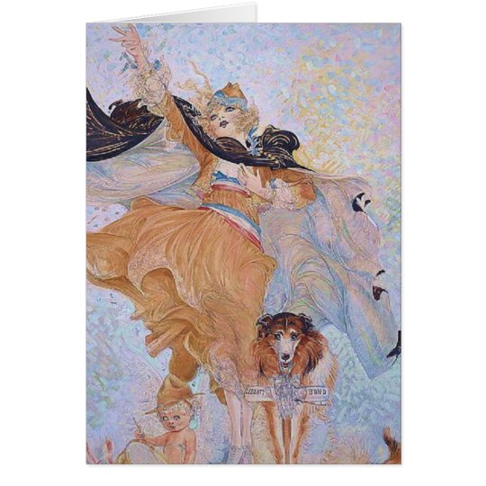 Beautiful WWI Nell Brinkley Girl Card