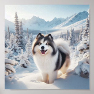 Beautiful Yakutian Laika dog Poster