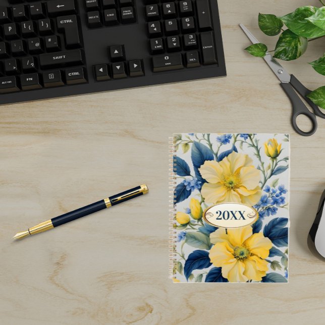 Beautiful Yellow and Blue Flowers Planner (Creator Uploaded)